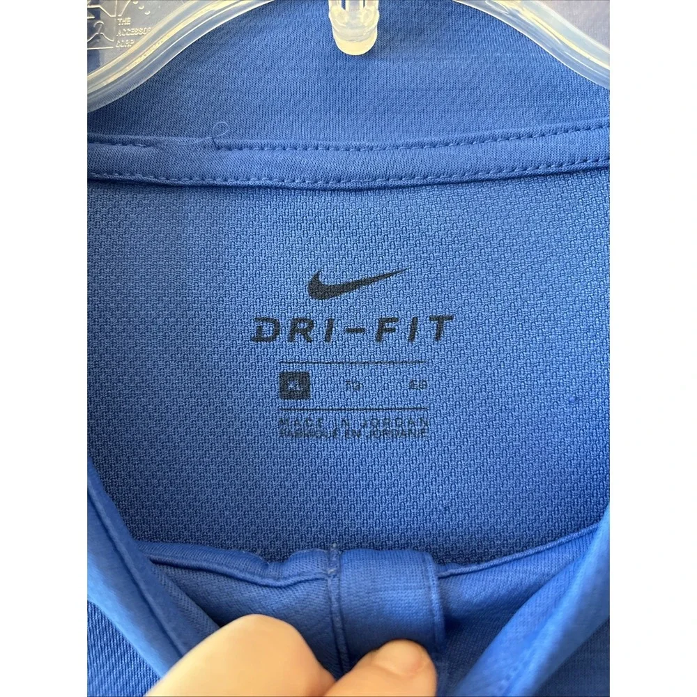 Mens Nike Dri-Fit 1/4 Zip Pullover Royal Blue Sz XL